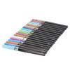 18pcs Brush Tip Coloring Markers 2mm 0.08in Metallic Color Round Pen Head Watercolor Marker for DIY Projects