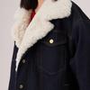 Levis Year Of The Horse Limited Edition Relaxed Comfortable Faux Shearling Denim Jacket Women jackets 006Q4-0000