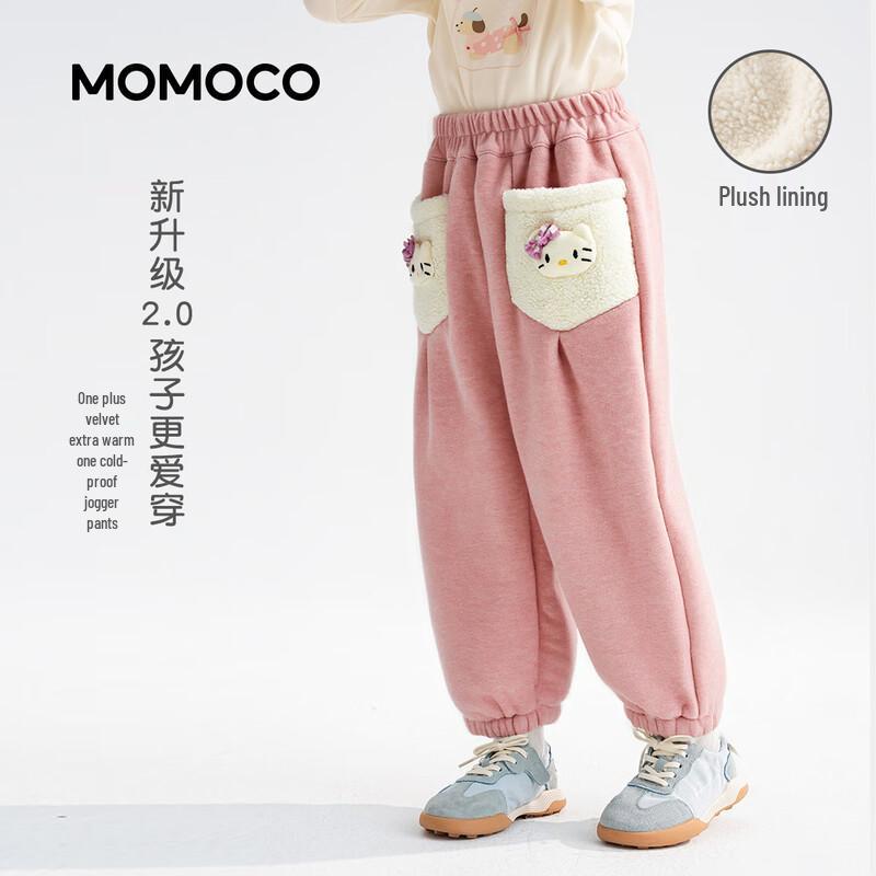 Зимние повседневные брюки для девочек MOMOCO с флисовой подкладкой 105