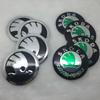 Personalized Metal Wheel Hub Cap Sticker for Skoda - Decorative 56mm/65mm