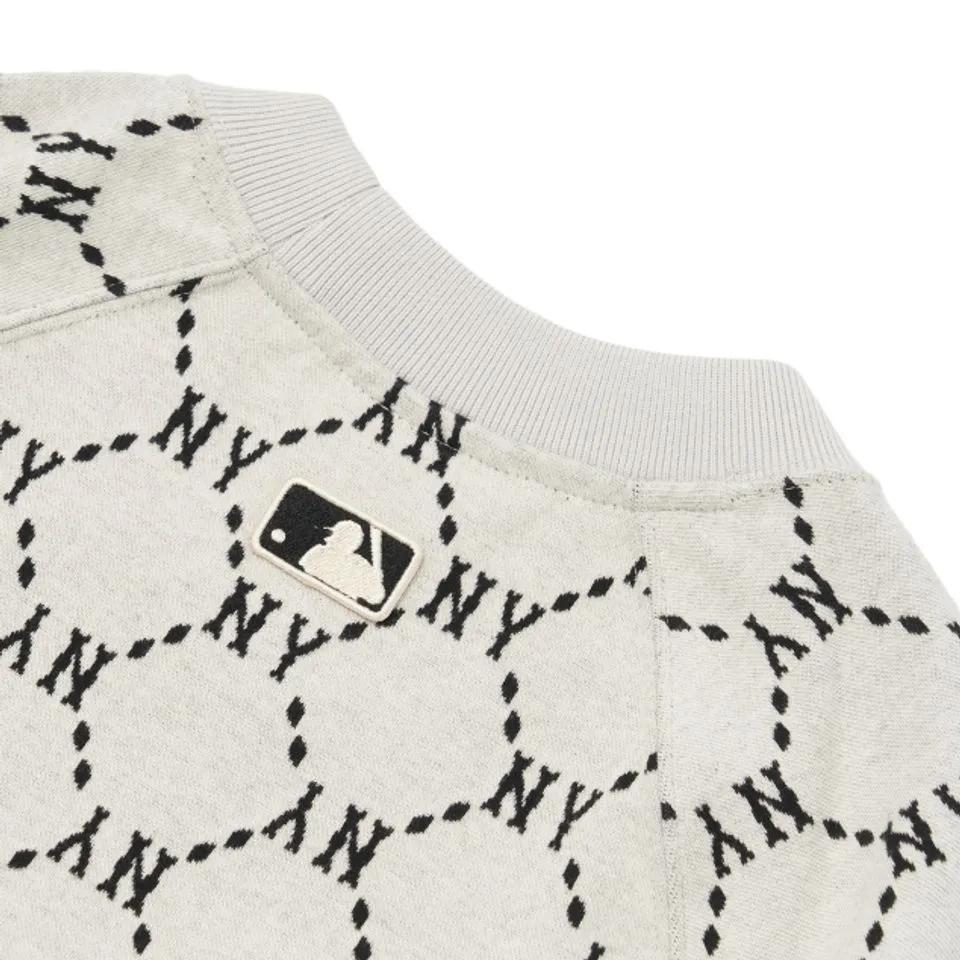 New MLB Old Flower Long Sleeved Dresses Women's White 3FOPM0124-50CRS