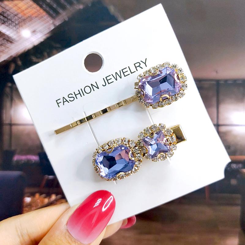 Neues Set Damen Haarspangen Schmuck Mode Kristall Haaraccessoires für Mädchen Luxus Perle Geometrische Haarspangen Nadeln Weihnachtsgeschenk