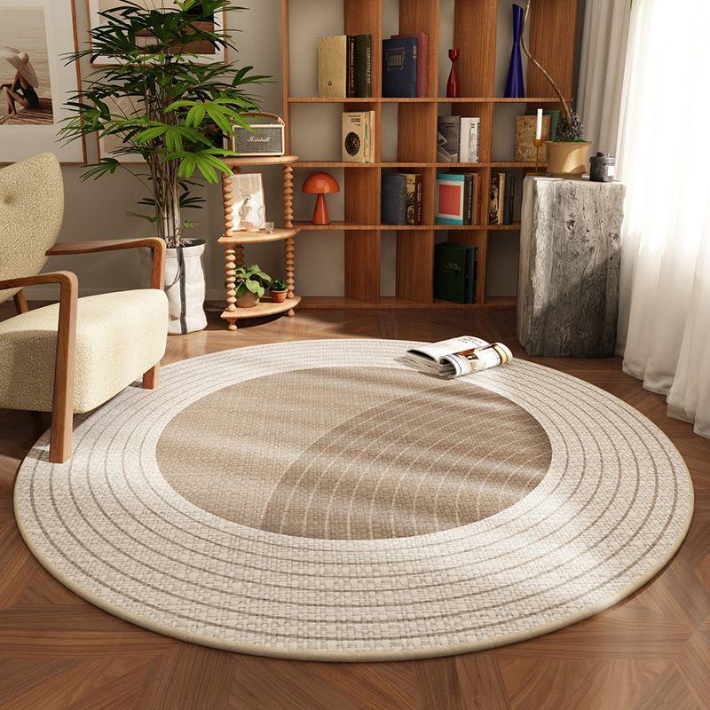 

Living Room Round Carpet Computer Swivel Chair Cushion Floor Protection Cushion Coffee Table Mat Diameter 60cm
