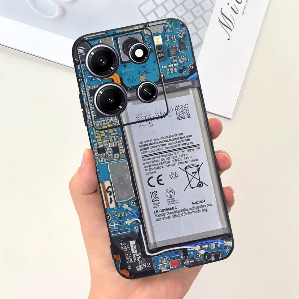 For Infinix Note 30i Note 30 Pro 30 vip Note30 4G 5G Phone Cover Moon Night Cartoon Cool Style Soft Silicone For Note30i Bumper