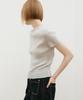 ARTID Cotton Rib Short Sleeve Knit_Light Grey