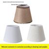 Round Linen Fabric Lampshade for Desk, Wall, Floor & Pendant Lamps - Anti-Glare Design