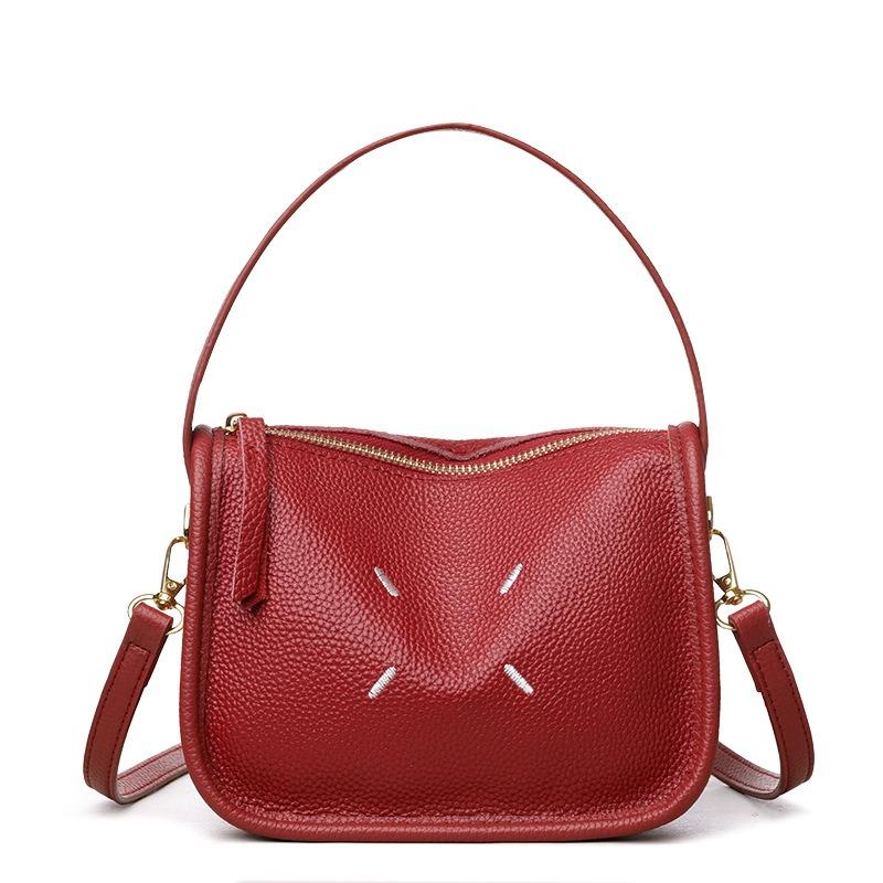 Crossbody small bag women's bag new fashionable versatile simple solid color shoulder bag to work commuter small bag women