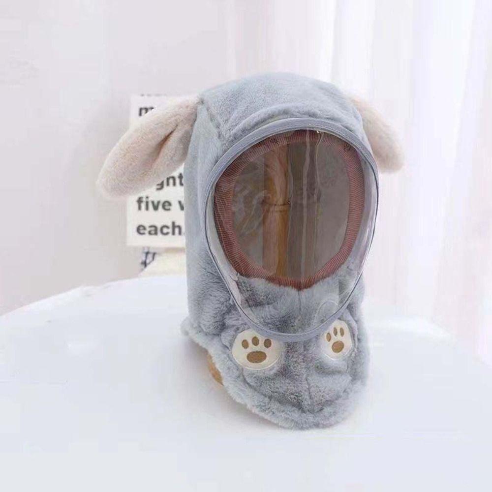 

Флисовая детская шапка-интеграл, мягкая ПВХ детская манишка, детский съемный набор шапок, Осень