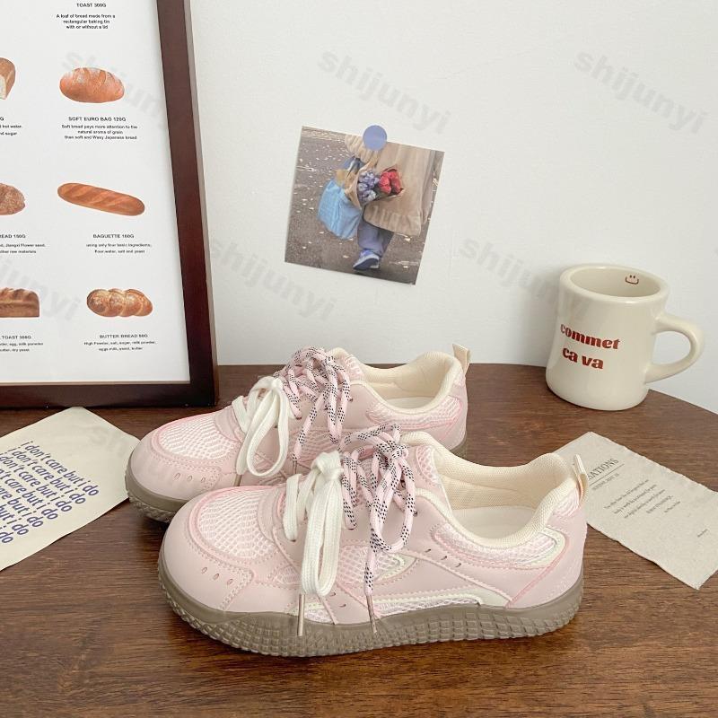 Fashion Women's Casual Sports Shoes 2025 Summer New Breathable Mesh Comfortable Fashion Outdoor Student Skateboard Vulcanized Shoes