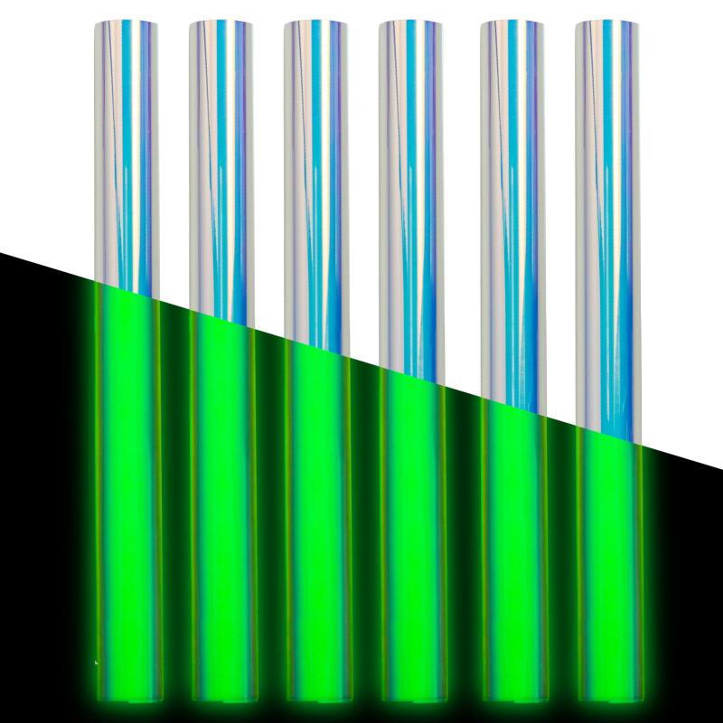 Pack Pu Micro-elastometer Aurora Luminous Heat Transfer Lettering  Film