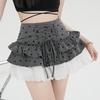Lace Short Puff Skirt Sweet A-line Cake Shirt Short Fashion Mini Cake Skirt  Streetwear