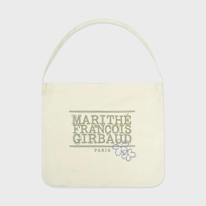 FLOWER CLASSIC LOGO ONE SHOULDER ECO BAG Cream