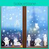 Pvc Window Holiday Sticker With Snowflakes Santa Snowmen For Christmas Decor