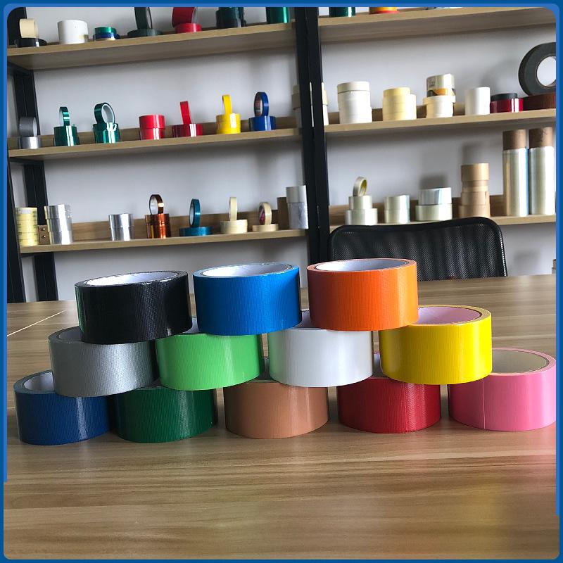 Waterproof Easy-Tear Cloth Texture Carpet Tape with Transparent Base