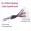 Multipurpose Various Charging Adapter Cord Power Supply Cable Charging Extension Cord PVC Texture for Battery Devices