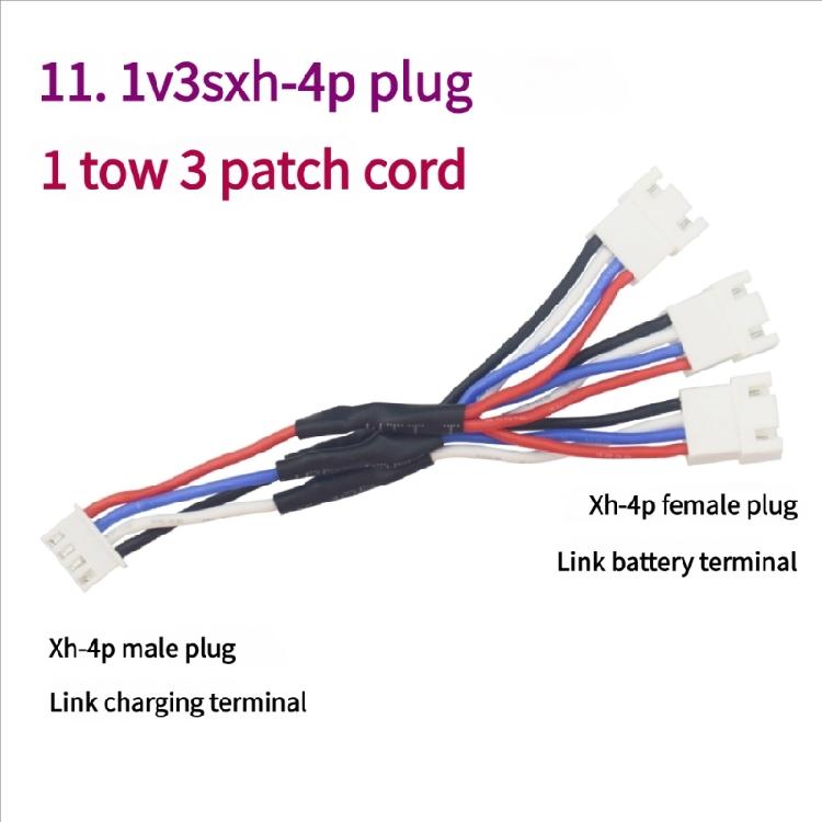 Multipurpose Various Charging Adapter Cord Power Supply Cable Charging Extension Cord PVC Texture for Battery Devices