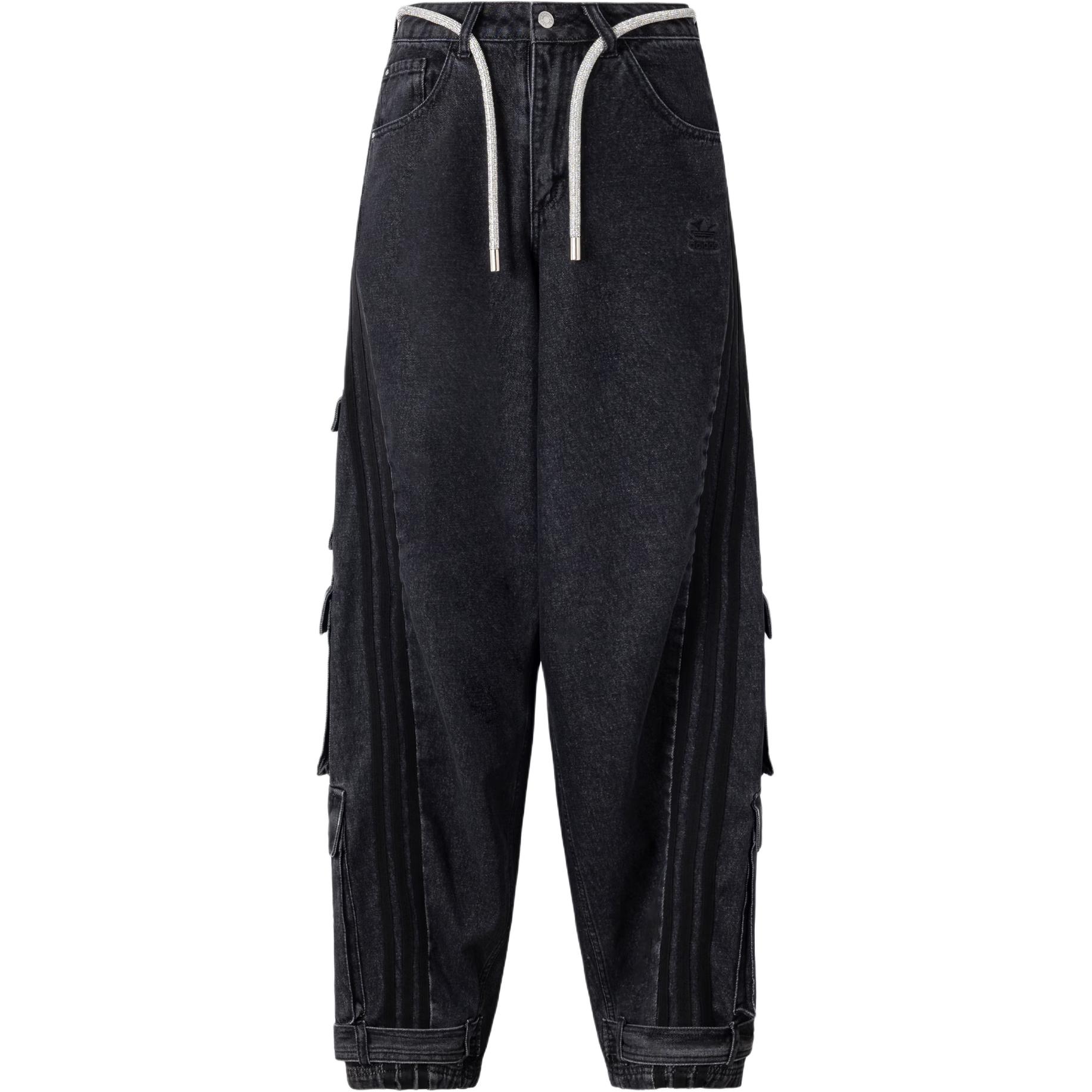 Adidas Originals ADILLENIUM DENIM BLUE JOGGERS Jeans Women s Black JY4514 28