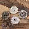 5pcs Irregular 2 Hole Metal Button Silver Gold Copper Leather Clothing Sewing Accessories Suit Coat Jacket
