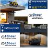Solar Schuppenleuchte Solar Pendelleuchte Für Innen Außen 180 LED 1000LM Solarlampe Mit Fernbedienung für Scheune Pavillon Garage