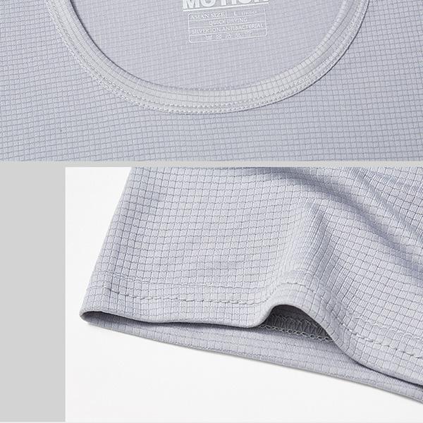 Men's Quick Dry T-shirt Thin Section Round Neck Short Sleeve Outdoor Marathon Running Training Sweat Absorbent Breathable Undershirt