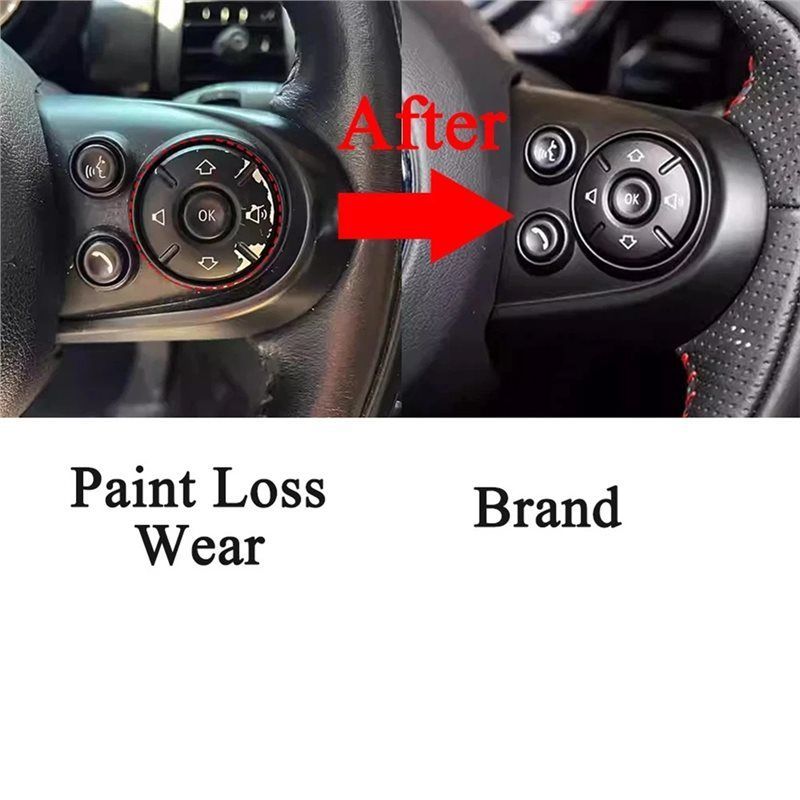 A16P-Car Steering Wheel Cruise Control Button Cover Trim For MINI Cooper F55 F56 F57 F60