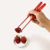 Durable Plastic 1 Reusable Training Chopstick - A Quick Assistant for Beginners and Enthusiasts, Catering Service Equipment