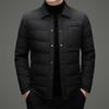 Herren Premium Leichte Daunenjacke aus Gänsedaunen: Winterlich Lässig, Reversstil, Mittleren Alters Papa, 90% Daunenwärme.