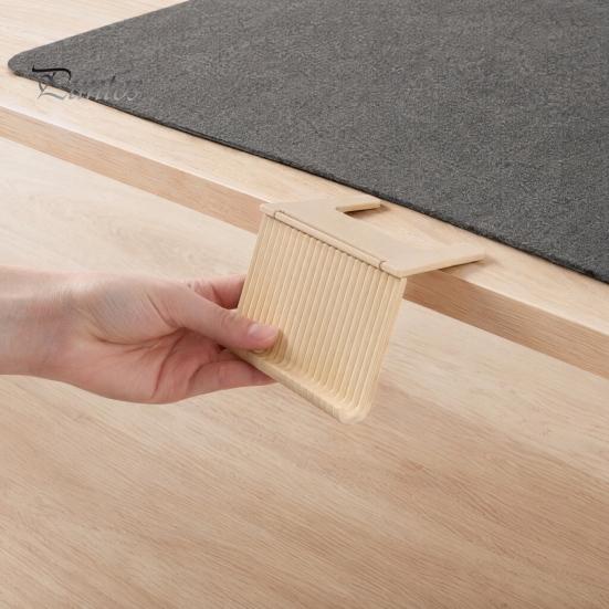 Mahjong Card Storage Rack Holder for Table, Under-Mat Slide-in Stand, 3D Printed Angled Viewing Display American Low Profile