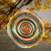 10 Inch Metal Wind Spinner Garden Decor with 360 Degree Rotating Hook Outdoor Hanging Ornament for Patio Yard Home All Season Gift