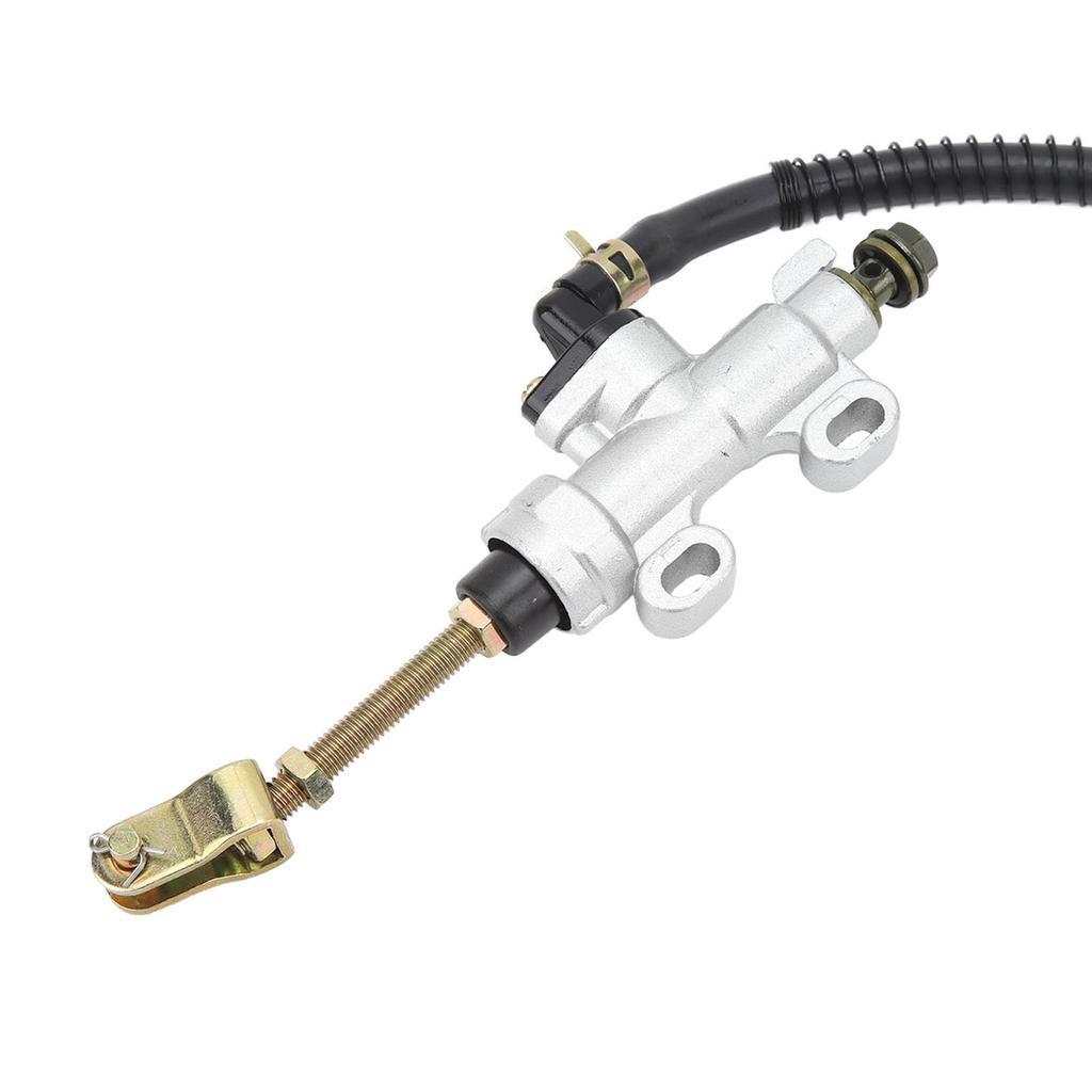 Qiilu Motocyklová zadní nožní brzdová pumpa Hydraulický hlavní válec Hliníková slitina Bezpečná jízda Brzda