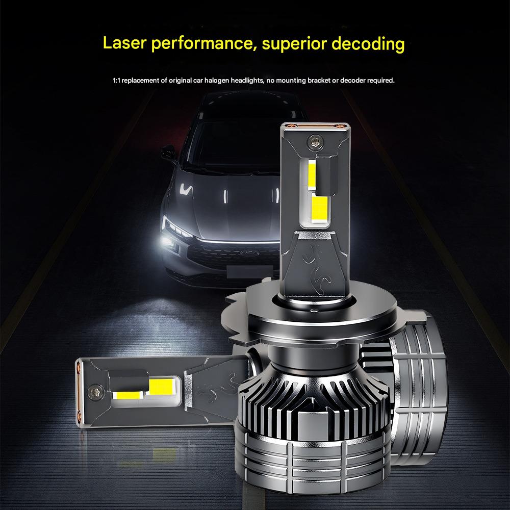 H4 LED Car Headlight Bulb 3570 Chip Canbus Error Free Plug & Play Hi/Low Beam Super Bright Auto Front Lamp 12V Headlamp