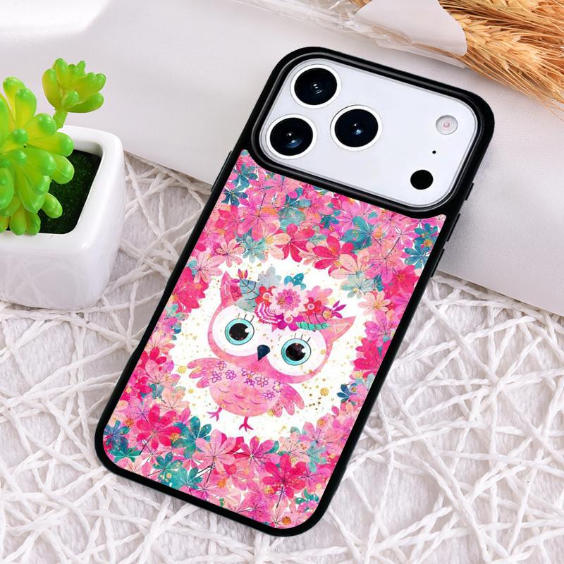 Baby Cute Owl soft Phone Case for iPhone 17 Air 16 15 11 12 14 13 Pro Max Shockproof Cover