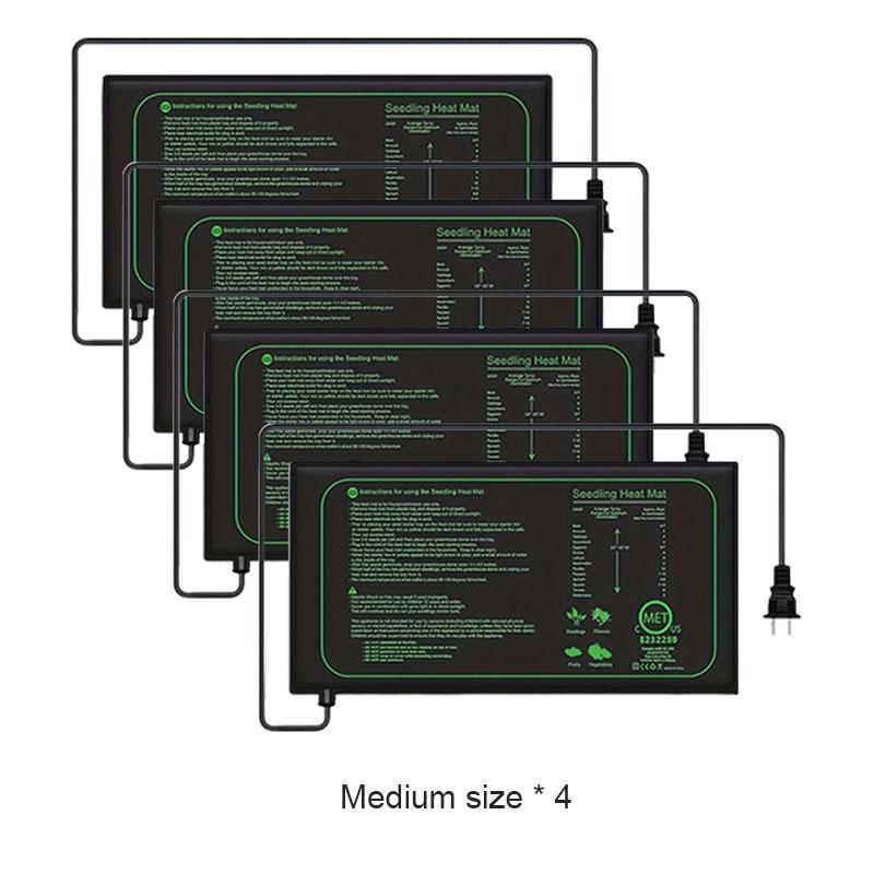 1/2/4pcs Durable waterproof seedling heating pad warm hydroponic heating pad for germination indoor gardening greenhouse US Plug