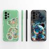 Cute Panda Case For Samsung Galaxy A72 Fundas Camera Protection Back Cover For Samsung A 72 4G 5G Soft Liquid Silicone Bumper