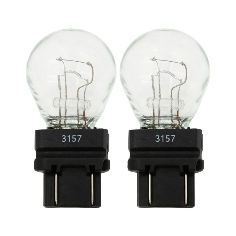 2pcs 3157 Halogen Brake Light Bulbs  Glass Automotive Replacement Lamps with Wedge Base Vehicle Accessoreis for Brake Tail Signal Use