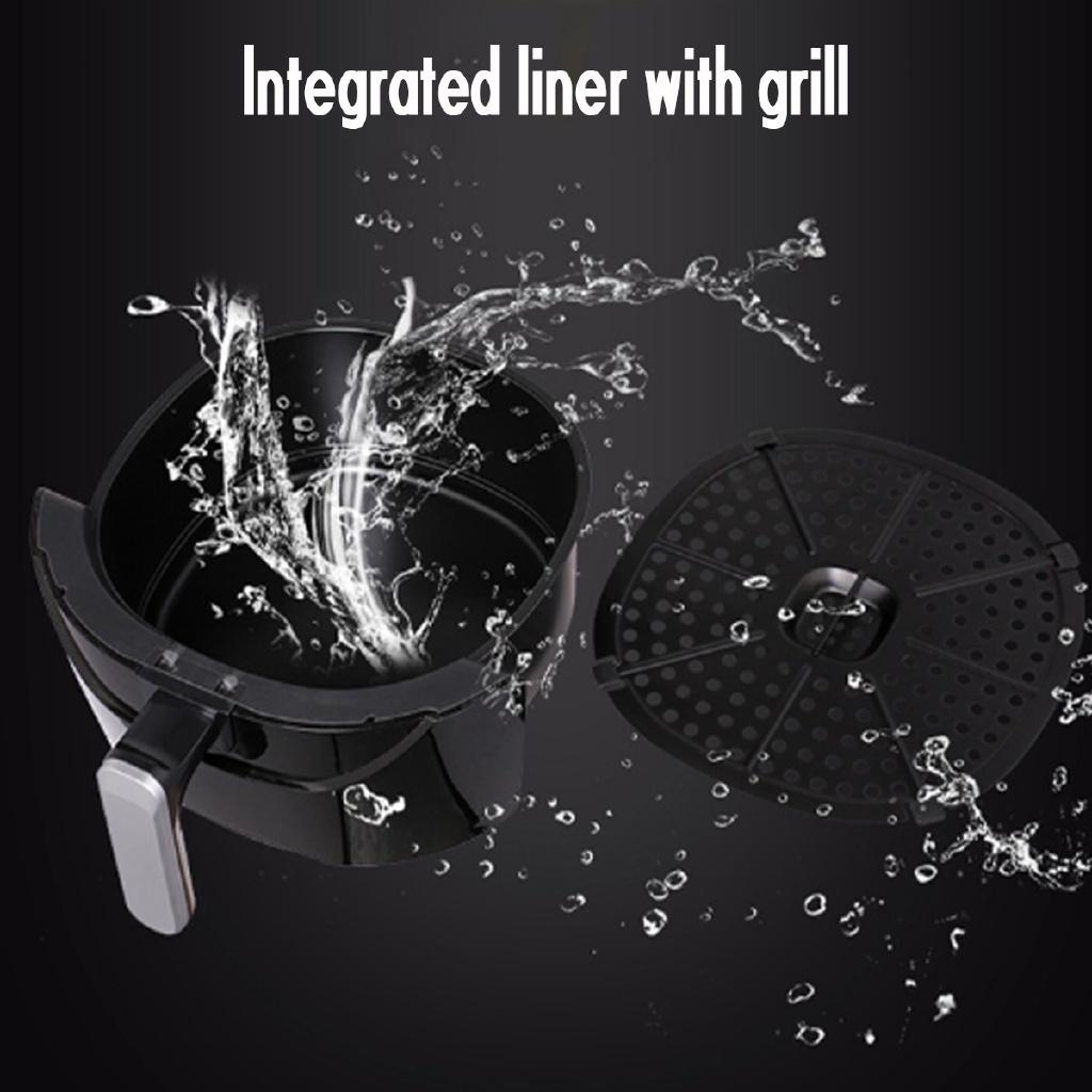 1500W 220V Air Fryer Electric Deep Fryer H-speed Hot Air Circulation 5.5L Multi-function Cooker Oven Low Fat Health Pan