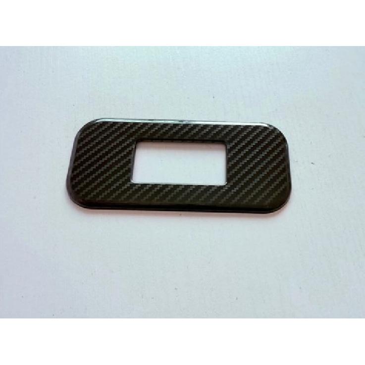 Fiber Rear Tailgate Door Button Cover Trim For 24-25 Toyota Grand Highlander