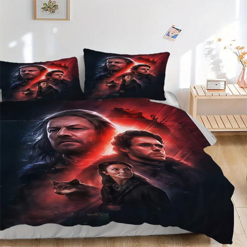 

3pcs Game of Thrones Cover Set, 1 Cover + 2 Pillowcases (No Insert), Bedding for All Seasons, Bedding,Bedroom Decor yy250922052 135x200cm