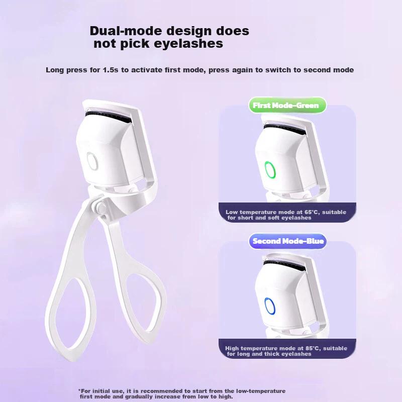 Electric Eyelash Curler, Heated Lash Curler, Long-Lasting, USB Rechargeable Model MF8257, 1 Pack