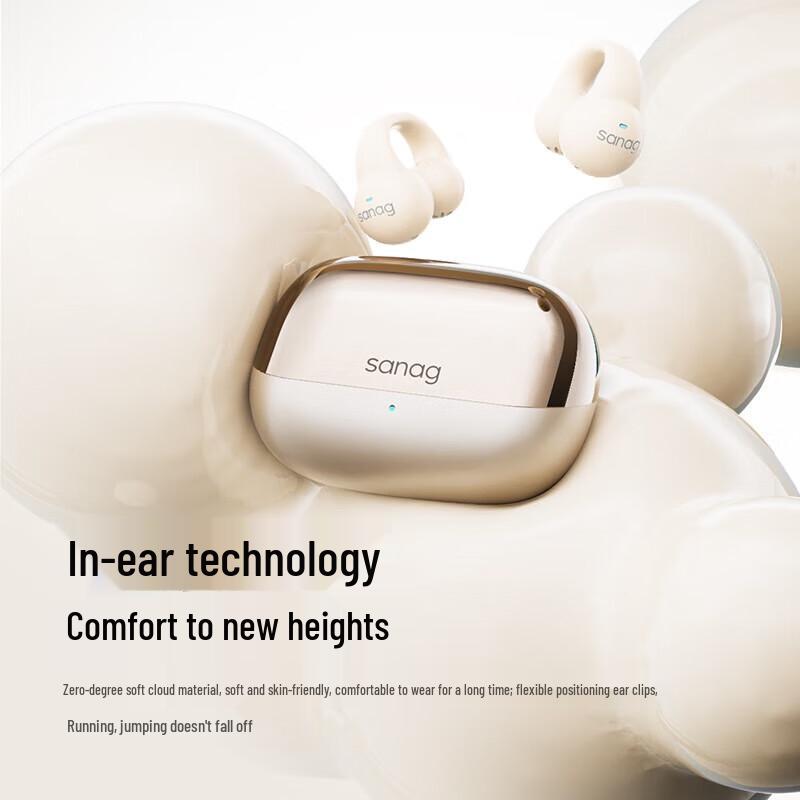 SANAG S2S Ear Clip Air Conduction Sport Headphones