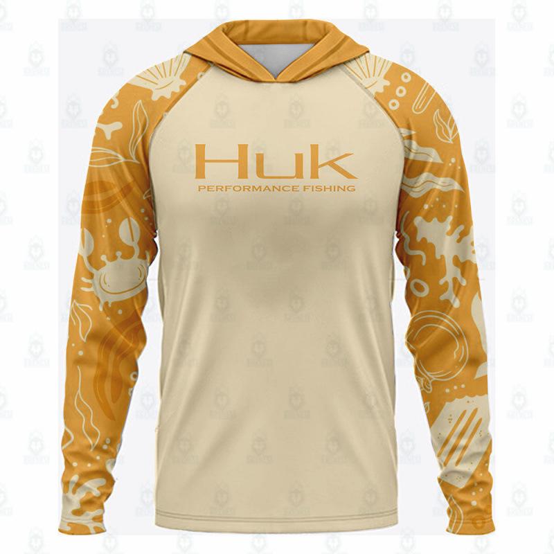 Huk Outdoor Meeresfischerei Hoodie: Anti-Mücken, Anti-UV, Fischerei-Bekleidung mit integriertem Milchseiden-Köder