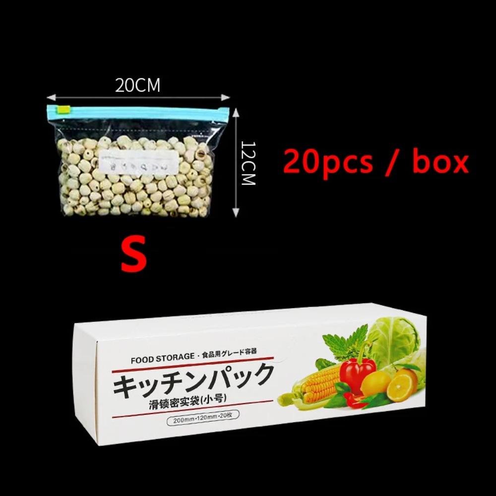 New Reusable Food Saran Wrap Transparent Freshproof Zipper Bags Plastic Leakproof Food Storage Bag Kitchen Refrigerator 1590₽