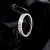 MODIAN 925 Silver Trendy Sparkling Clear CZ Lattice Eternity Band Rings For Women Wedding Fine Jewelry Gift