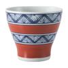 Hasami Ware Cup, Capacity Approx. 250ml, Vermilion Pattern, Red, Made In Japan, Microwave Safe, Dishwasher Safe 30881