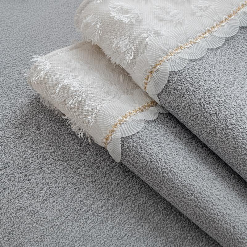 New French Contrasting Color Splicing Sofa Cushion, Universal Chenille Cover Cloth For All Seasons, High-End Seat Cushion, Simple Cover Cover Towel