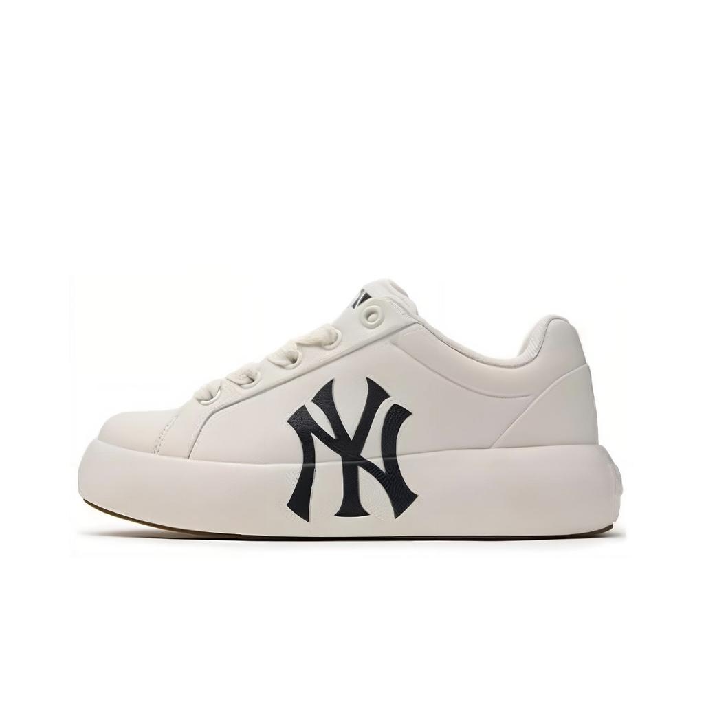MLB Chunky Classic Casual Shoes Unisex Low top Black/Silver 3ASXCCB4N-50IVS(Team15-)