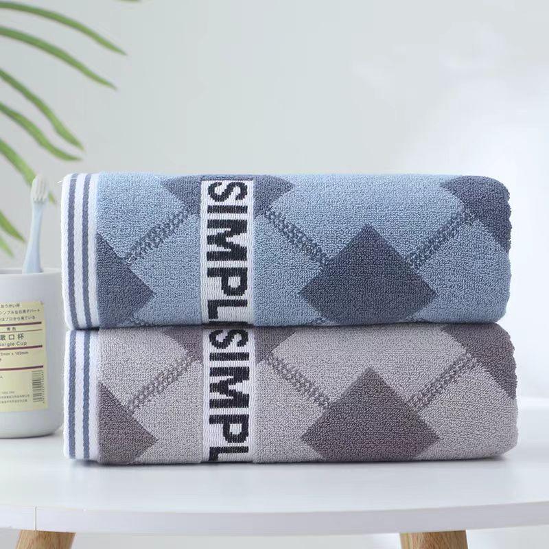 Adult bath towel, 40*100cm, 160g, large size, pure cotton, water-absorbent, no shedding, extra-long and thick, suitable for spor