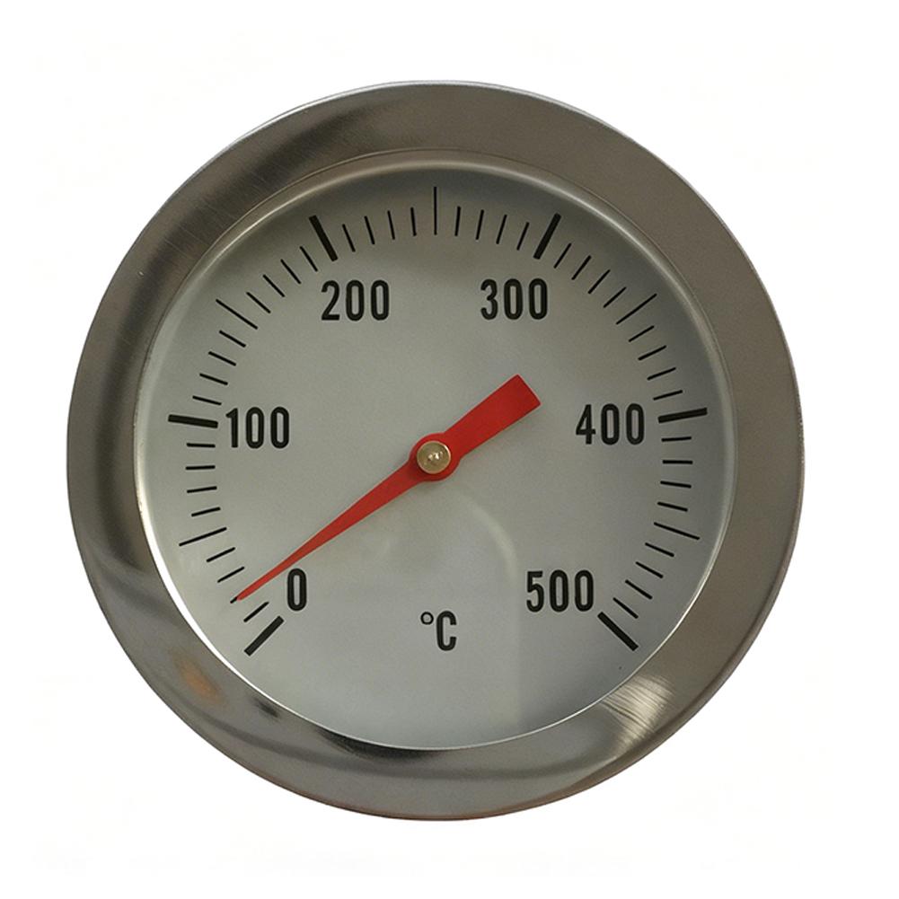 BBQ Grill Thermometer Edelstahl Ofenthermometer Messgerät 0-500°C Bimetallthermometer Barbecue Temperaturmesser