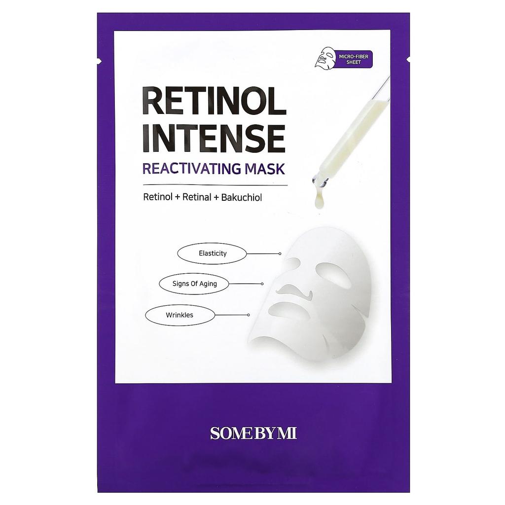 Retinol Intense Reactivating Beauty Mask, 1 Sheet Mask, 22G(0.77Oz)