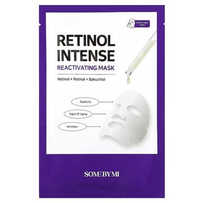 Retinol Intense Reaktivierende Schönheitsmaske, 1 Blattmaske, 22G(0.77Oz)
